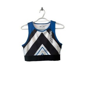 Asos 4505 Blue and Black Sports Bra Nwt Sz Us 8